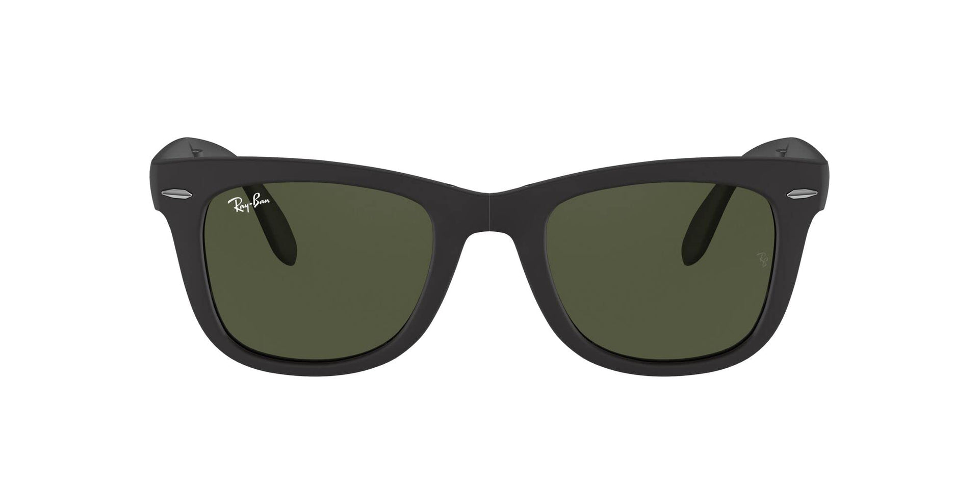 Ray-Ban Folding Wayfarer RB4105 Sunglasses - Matte Black/G-15 Green / 50 mm - 805289154600