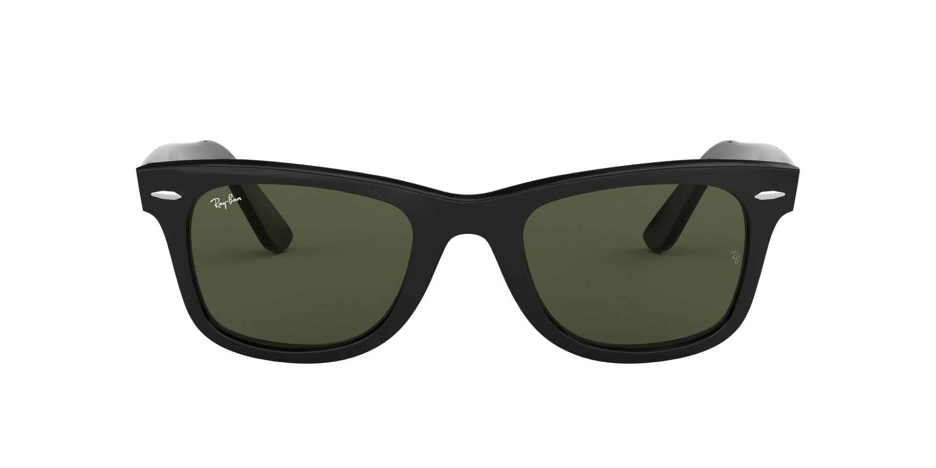 Ray-Ban Original Wayfarer Low Bridge Fit RB2140F Sunglasses - Black/G-15 Green / 52 mm - 8053672054682