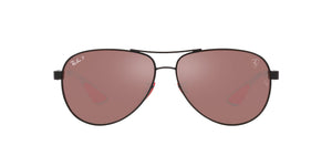 Matte Black/Purple Mirrored Silver Polarized