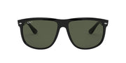 Ray-Ban Boyfriend RB4147 Sunglasses - Black/Polarized Dark Green / 60 mm - 805289391616