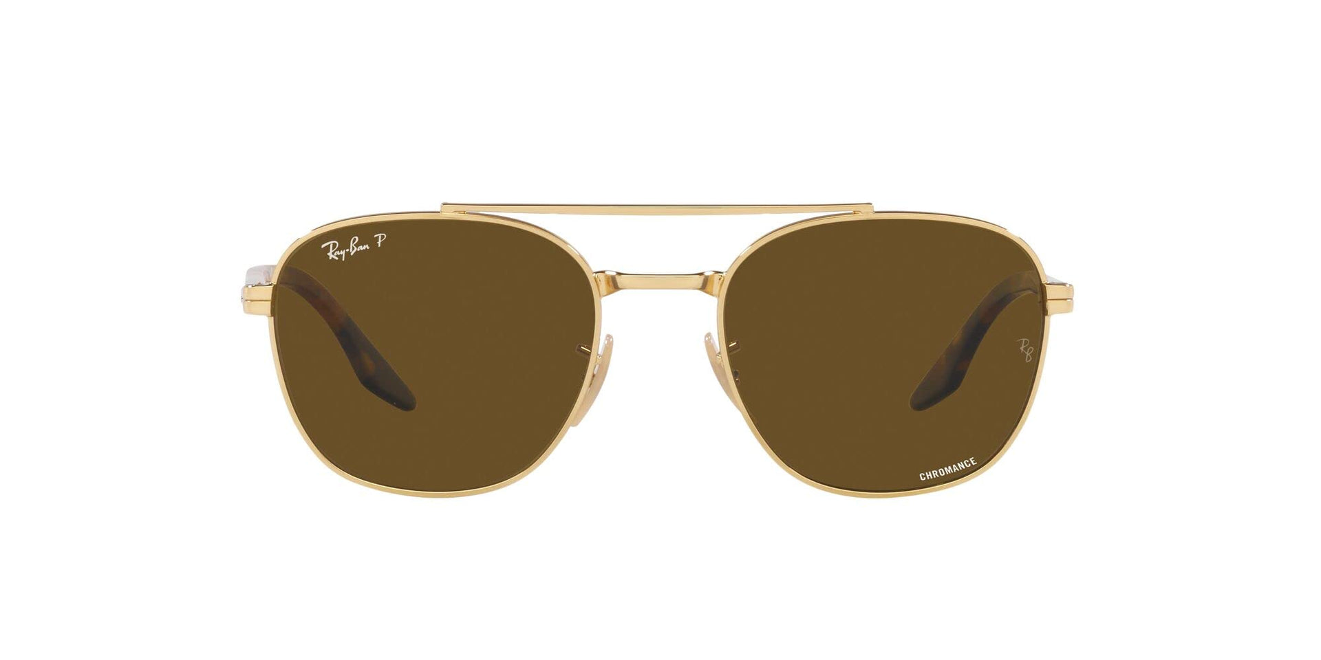 Ray-Ban RB3688 Sunglasses - Gold/Polarized Brown / 55 mm - 8056597626033