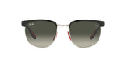 Ray-Ban RB3698M Sunglasses - Black on Silver/Grey Gradient / 53 mm - 8056597645386