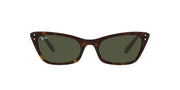 Ray-Ban Lady Burbank Cat Eye RB2299 Sunglasses - Havana/Green / 55 mm - 8056597752039