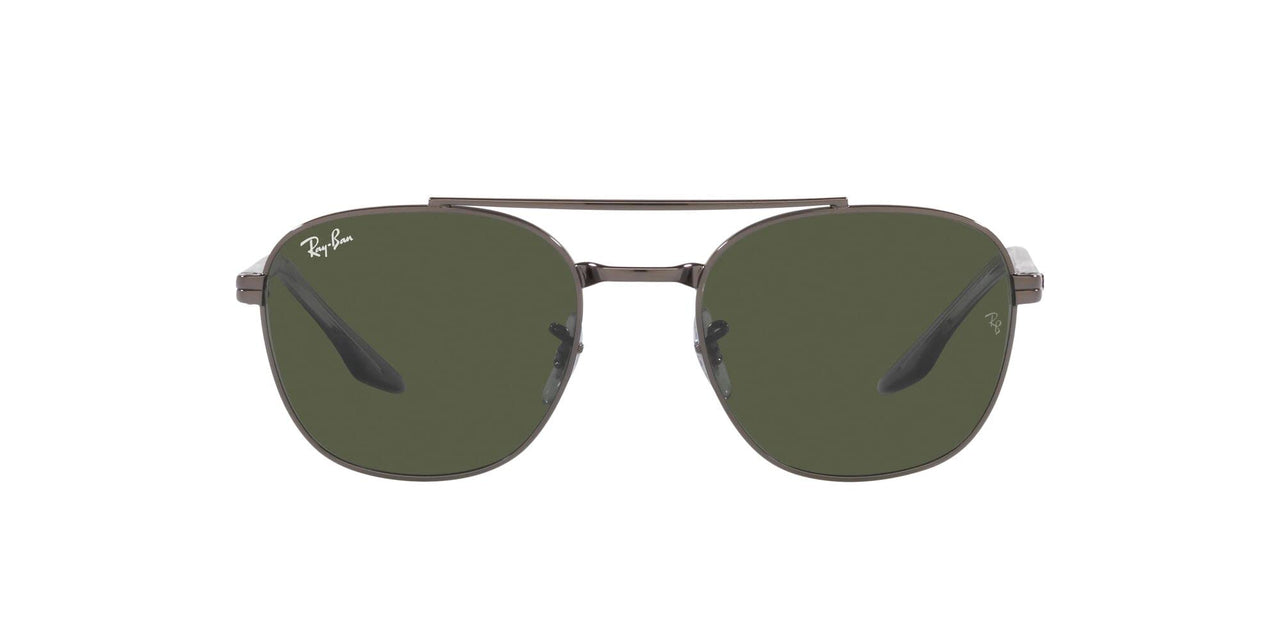 Ray-Ban RB3688 Sunglasses - Gunmetal/Green / 55 mm - 8056597626064