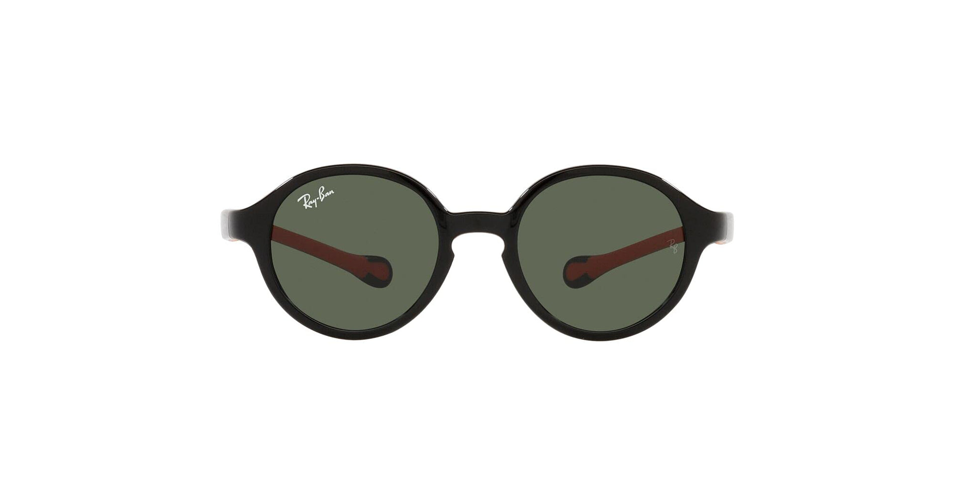 Ray-Ban RJ9075S Sunglasses - Black on Rubber Red/Dark Green / 37 mm - 8056597537919