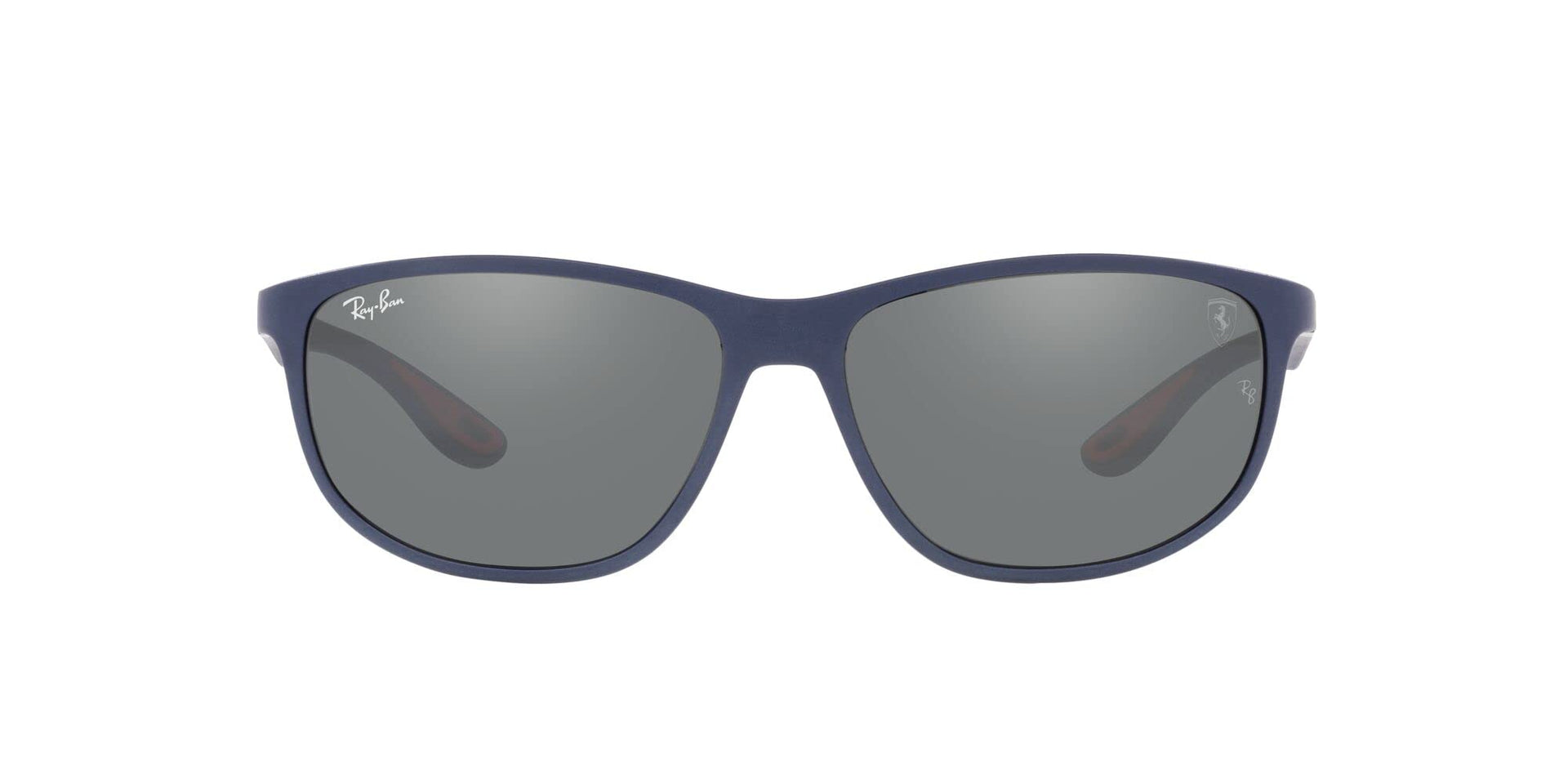 Ray-Ban RB4394M Sunglasses - Matte Blue/Grey Mirrored Silver / 61 mm - 8056597761994