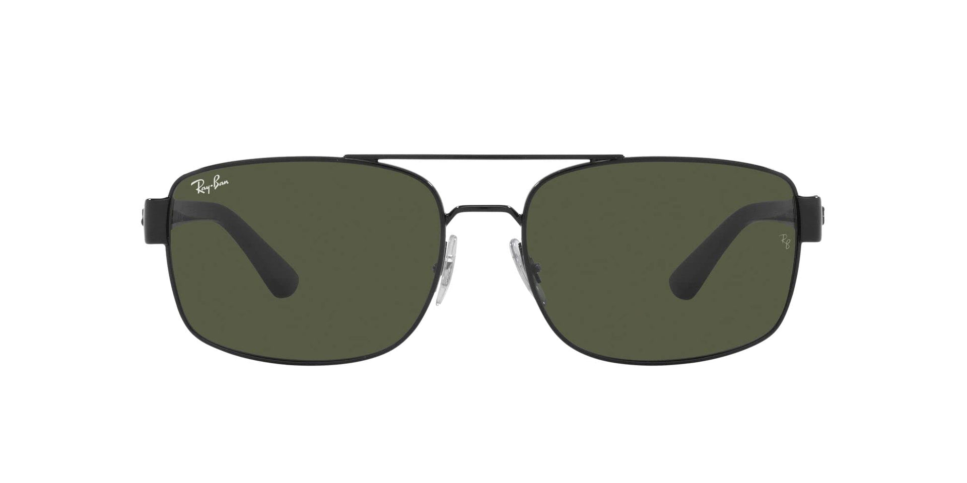 Ray-Ban RB3687 Sunglasses - Black/Green / 61 mm - 8056597625944