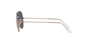 Ray-Ban Aviator RB3025 Sunglasses Batch 2 - Rose Gold/Blue / 58 mm - 8056597855921 - Additional Image 3