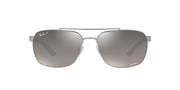 Ray-Ban Liteforce RB3701 Sunglasses - Gunmetal/Grey Mirrored Polarized / 59 mm - 8056597728393