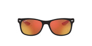 Ray-Ban Junior New Wayfarer RJ9052S Sunglasses - Matte Black/Brown Mirror Orange / 48 mm - 8053672481273