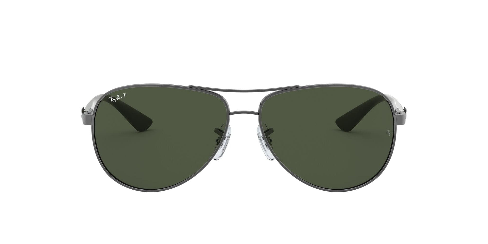 Ray-Ban Carbon Fiber Aviator RB8313 Sunglasses - Gunmetal/Polarized Dark Green / 61 mm (X004NR0XLX) - X004NR0XLX - Additional Image 1