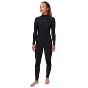 O'Neill Women's Psycho ONE 4/3 Back Zip Fullsuit, - BLK/BLK / 6