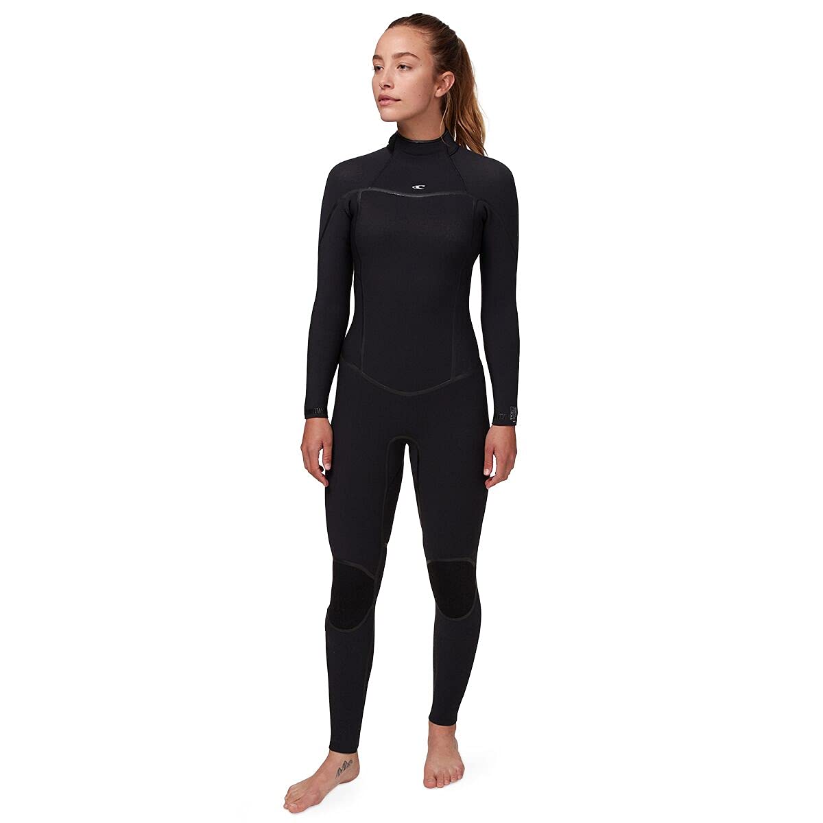 O'Neill Women's Psycho ONE 4/3 Back Zip Fullsuit, - BLK/BLK / 6