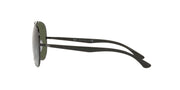 Ray-Ban Aviator RB3675 Sunglasses - Black/Green / 58 mm - 8056597432177 - Additional Image 3