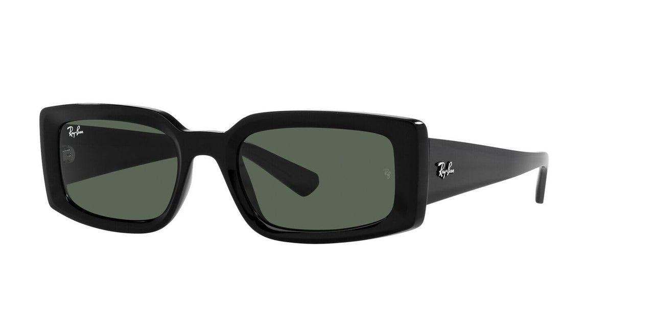 Ray-Ban Kiliane Low Bridge Fit RB4395F Sunglasses - Black/Dark Green / 54 mm - 8056597854443