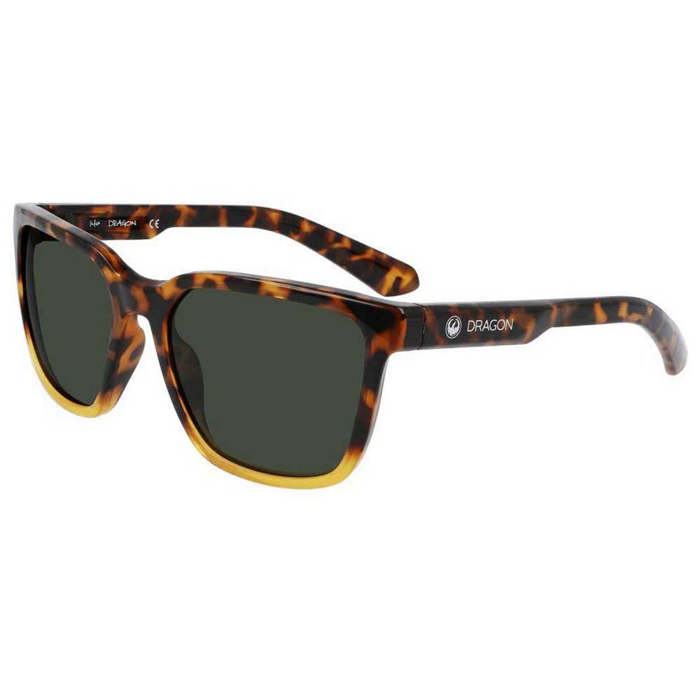 Dragon Alliance Burgee Sunglasses - Shiny Tortoise Gradient With Lumalens G15 Green Lens / One Size - X003OQ88Y3