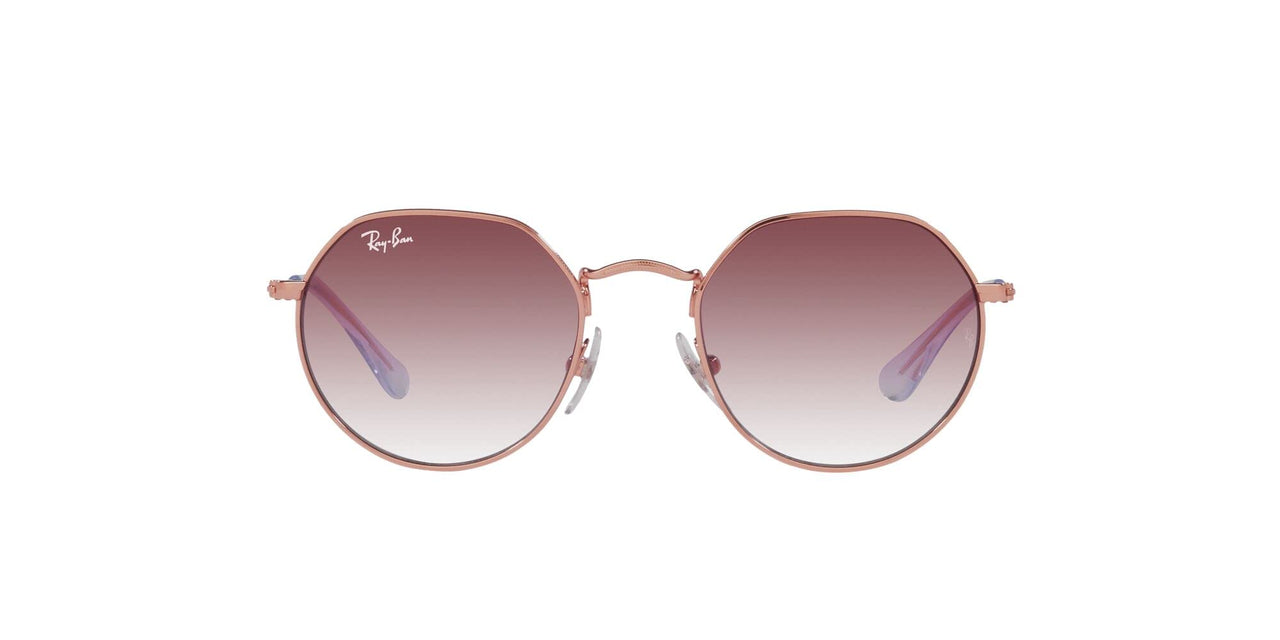 Ray-Ban Junior Jack RJ9565S Sunglasses - Rose Gold/Clear Dark Violet Gradient / 47 mm - 8056597732468