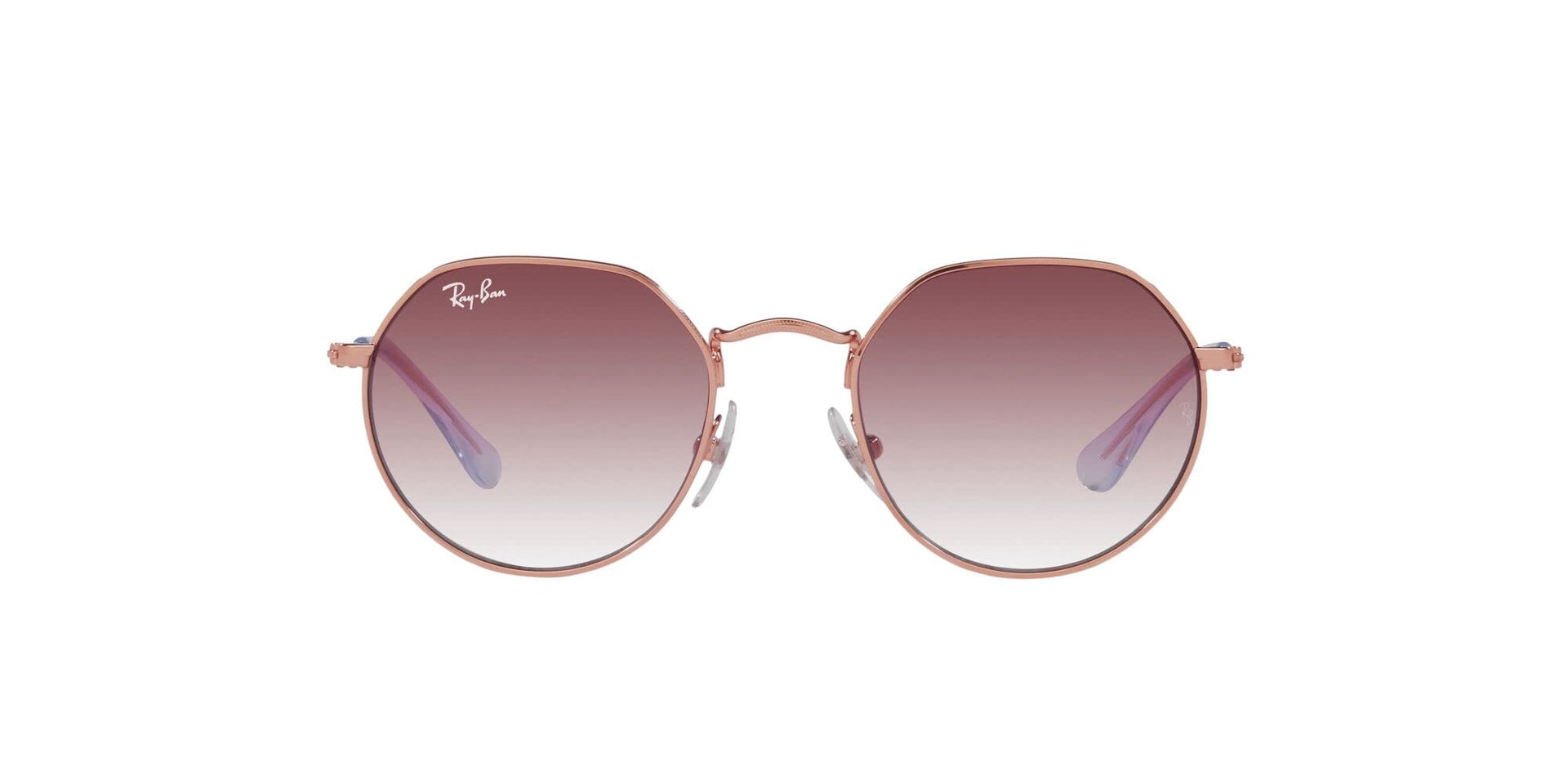 Ray-Ban Junior Jack RJ9565S Sunglasses - Rose Gold/Clear Dark Violet Gradient / 47 mm - 8056597732468