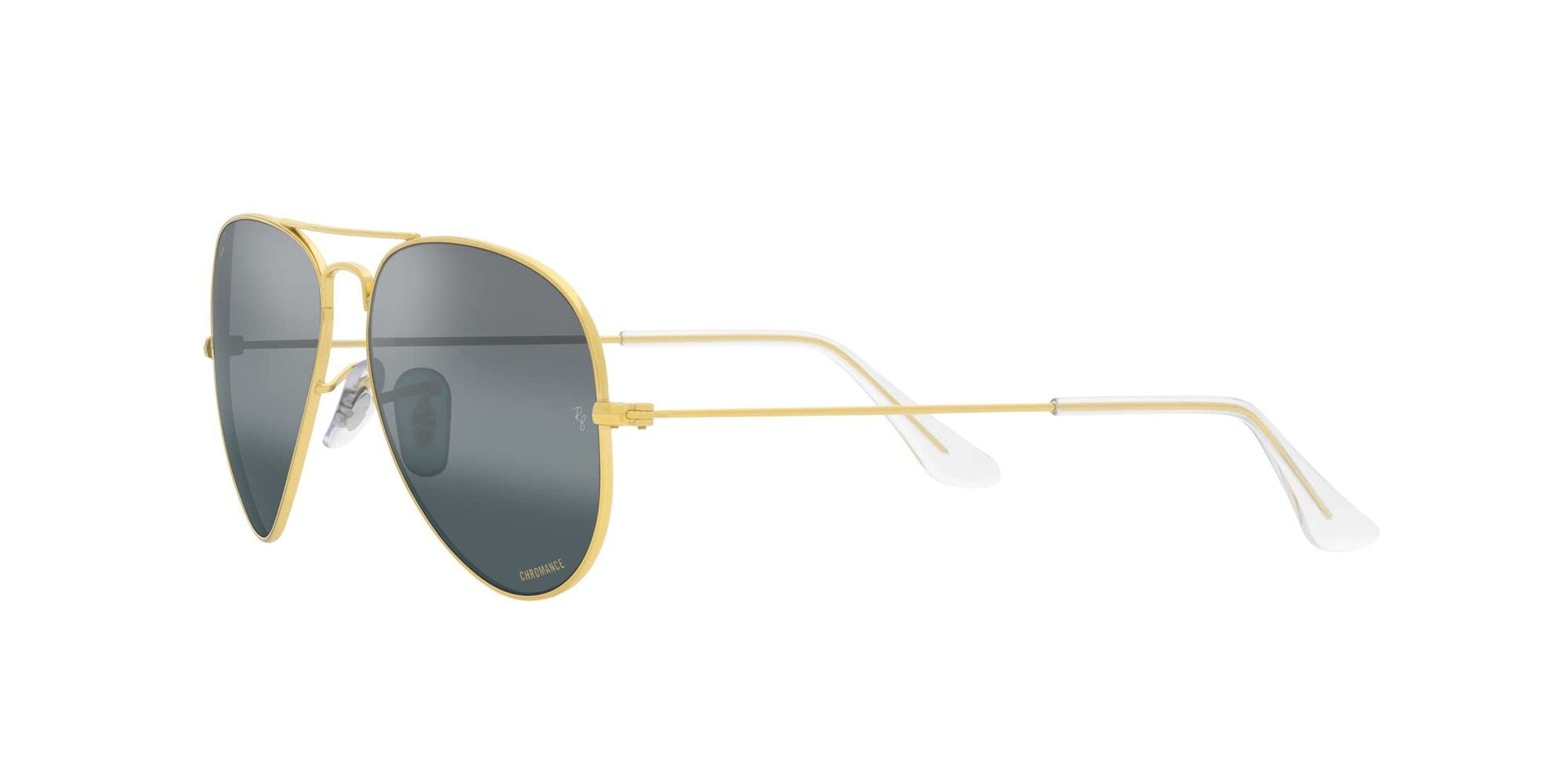 Ray-Ban Aviator RB3025 Sunglasses Batch 3 - Legend Gold/Polarized Clear Gradient Dark Blue / 62 mm - X0037J8P6D - Additional Image 2