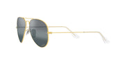 Ray-Ban Aviator RB3025 Sunglasses Batch 3 - Legend Gold/Polarized Clear Gradient Dark Blue / 55 mm - X0037J8P6X - Additional Image 2