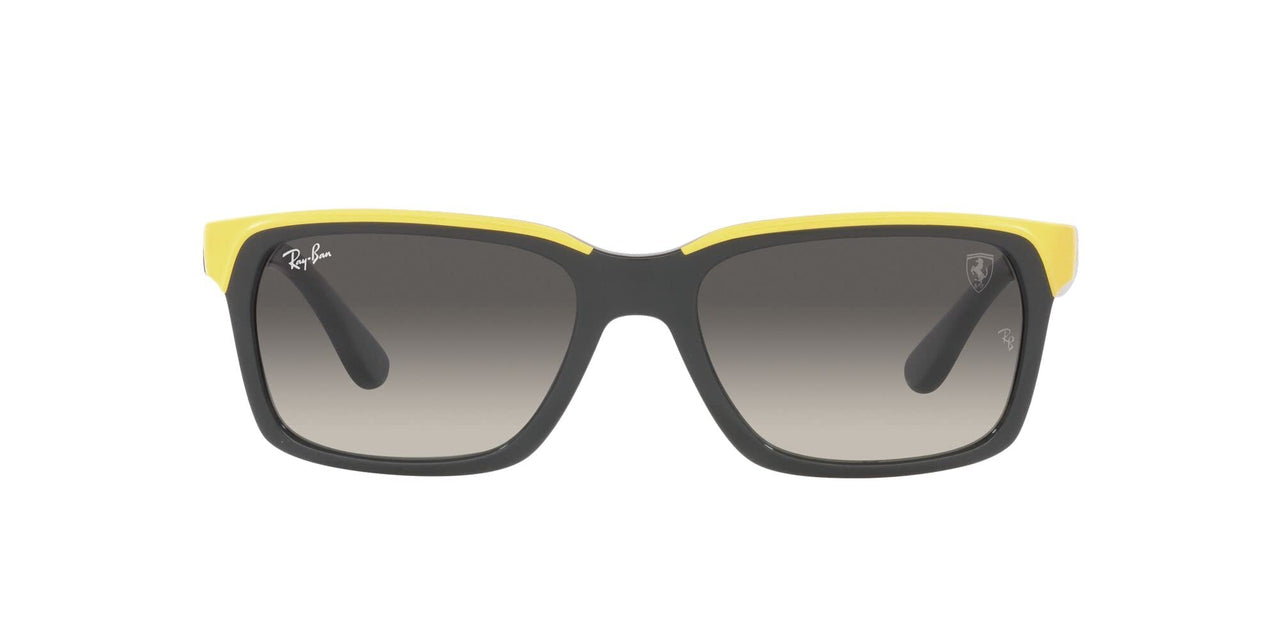 Ray-Ban RB4393M Sunglasses - Green on Rubber Yellow/Grey Gradient / 56 mm - 8056597764841