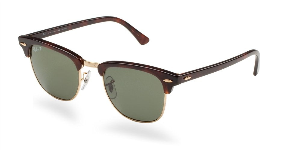 Ray-Ban Clubmaster RB3016 Sunglasses - Havana Frame/Green Lens - 805289346913