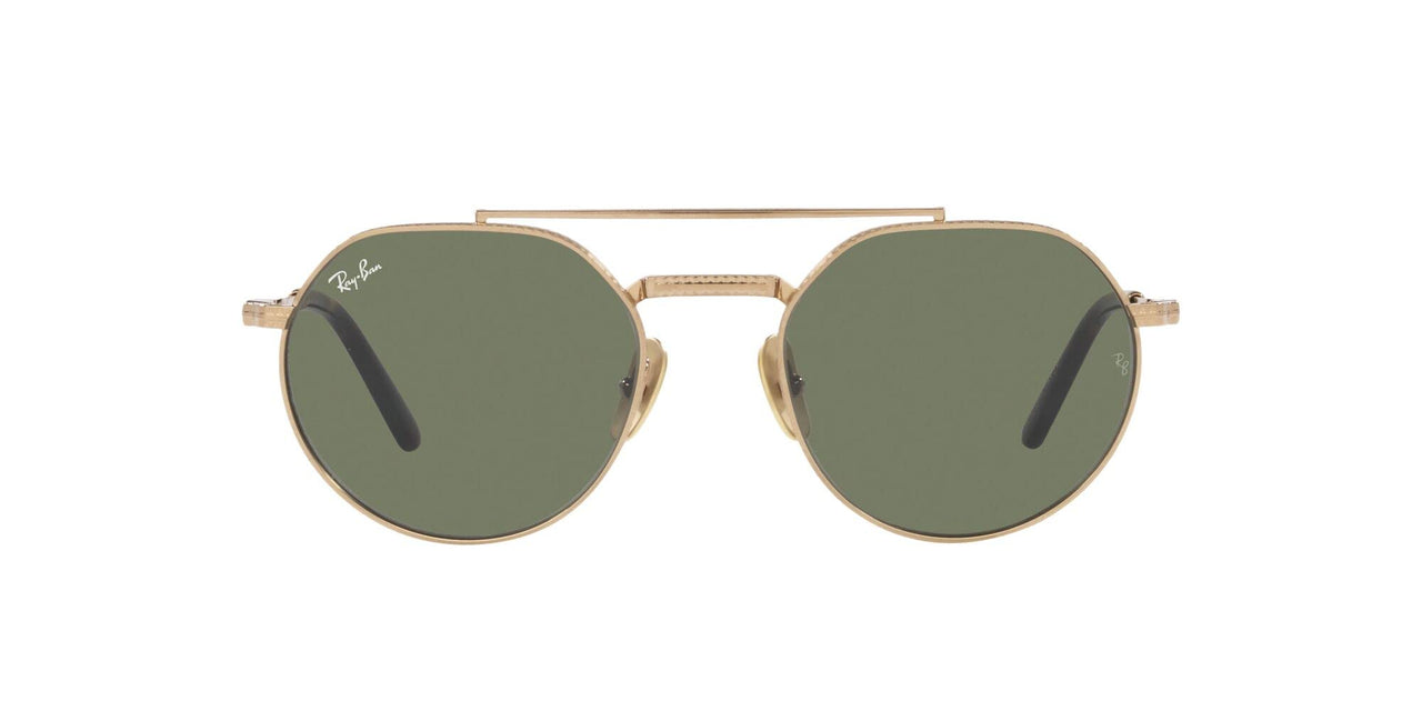 Ray-Ban Jack II Titanium RB8265 Sunglasses - Gold/Green / 53 mm - 8056597664417