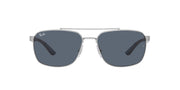 Ray-Ban Liteforce RB3701 Sunglasses - Silver/Dark Grey / 59 mm - 8056597728409