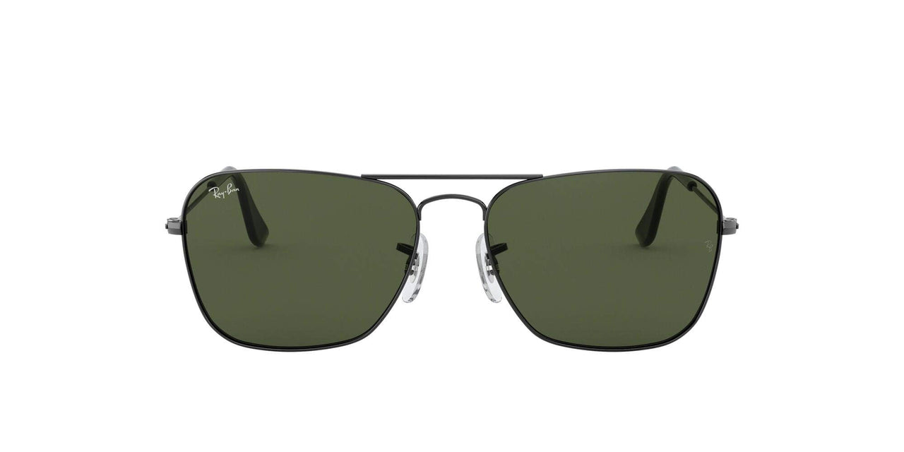Ray-Ban Caravan RB3136 Sunglasses - Gunmetal/G-15 Green / 55 mm - 805289003588