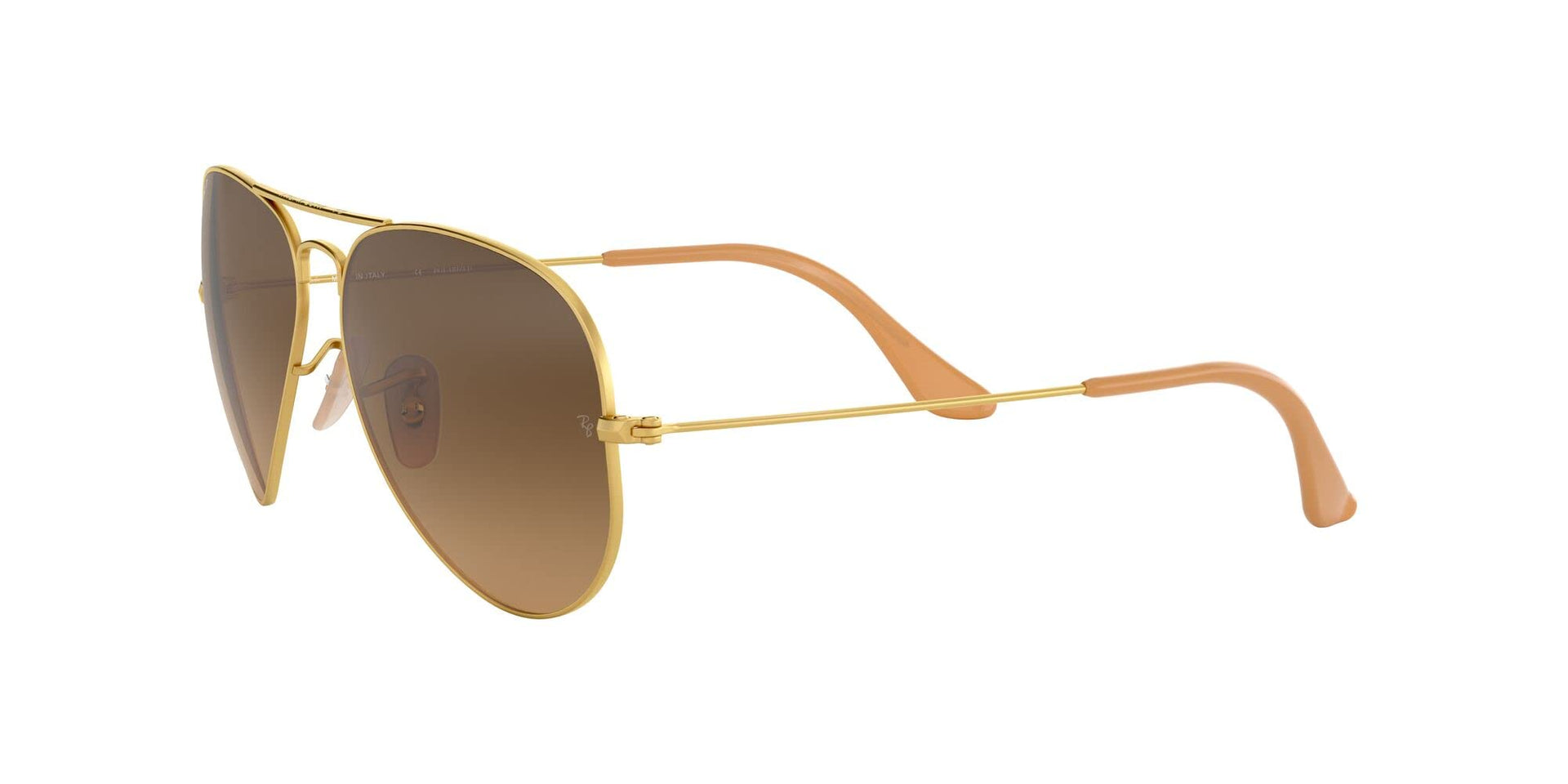 Ray-Ban Aviator RB3025 Sunglasses Batch 3 - Matte Gold/Polarized Brown Gradient / 55 mm - X002U972ND - Additional Image 2