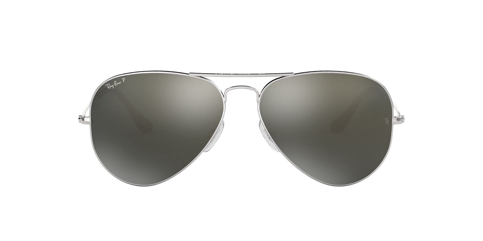 Ray-Ban Aviator RB3025 Sunglasses - Silver/Polarized Grey Mirror Silver / 58 mm - 805289104940