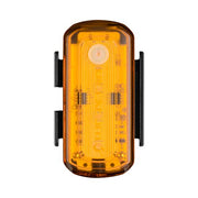 Amber bike safety side light with black clamp mount