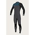 O'Neill Youth Hyperfreak 4/3+ Chest Zip Wetsuit - Gunmtl/Blk/Ultrablu - GN/BLK/BLU / 12