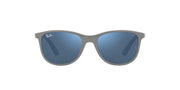 Ray-Ban RJ9077S Sunglasses - Grey on Rubber Orange/Dark Blue Mirrored Blue / 49 mm - 8056597843393