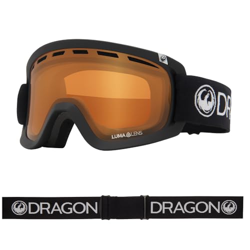 Black ski goggles with orange mirrored Ionized + Rose lens