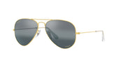 Ray-Ban Aviator RB3025 Sunglasses Batch 3 - Legend Gold/Polarized Clear Gradient Dark Blue / 55 mm - X0037J8P6X - Additional Image 1