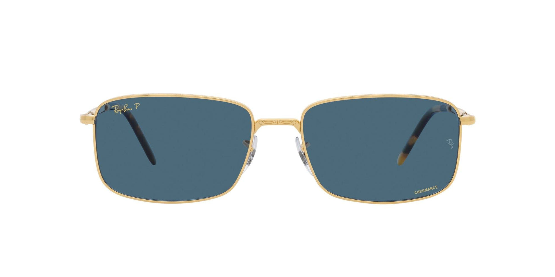 Ray-Ban RB3717 Sunglasses - Legend Gold/Polarized Blue / 57 mm - 8056597835756