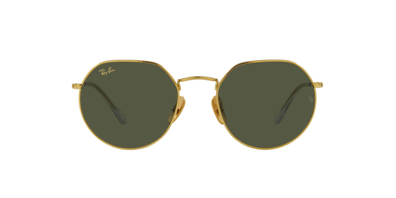 Ray-Ban Jack Titanium RB8165 Sunglasses - Legend Gold/Green / 53 mm - 8056597729925