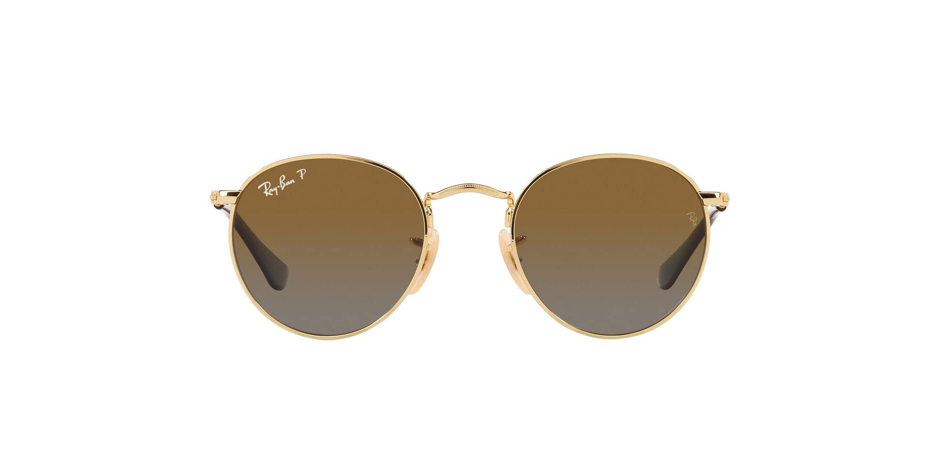 Ray-Ban RJ9547S Sunglasses - Gold/Grey Gradient Brown Polarized / 44 mm - 8056597861274