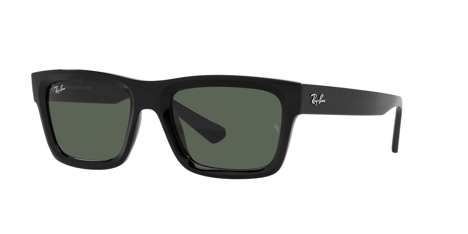 Ray-Ban Warren Low Bridge Fit RB4396F Sunglasses - Black/Dark Green / 57 mm - 8056597854580