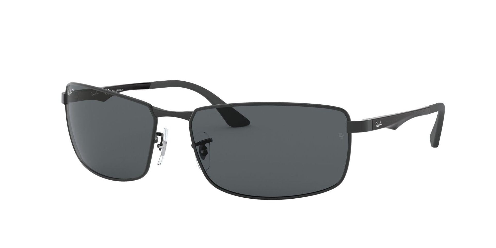 Ray-Ban RB3498 Sunglasses - Matte Black/Polarized Grey / 61 mm - 8053672303667