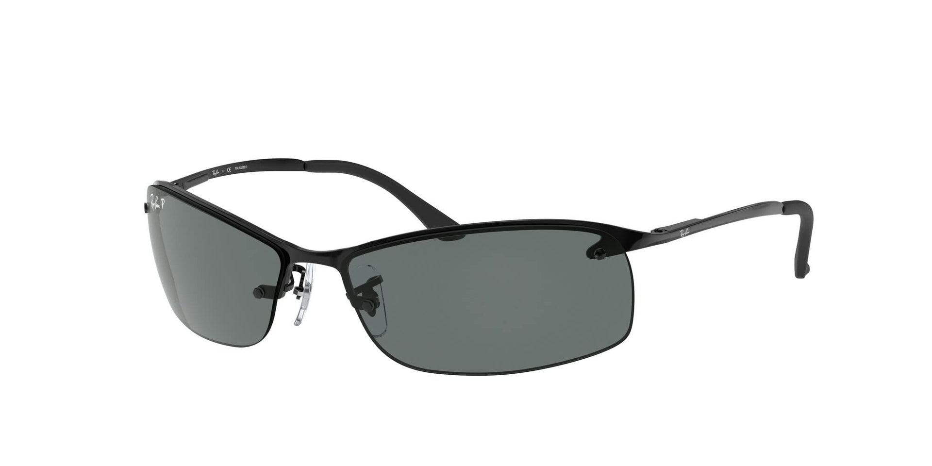 Ray-Ban TOP BAR RB3183 Sunglasses - Black Grey / Large - 805289528791