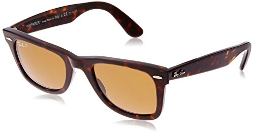 Ray-Ban Original Wayfarer RB2140 Sunglasses - Tortoise / Brown Polarized / 50 mm - 805289126652