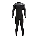 Quiksilver Mens Everyday Sessions 3/2 Back Zip Wetsuit - Black Gun Metal / Medium Tall