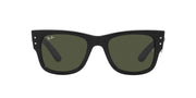 Ray-Ban Mega Wayfarer Low Bridge Fit RB0840SF Sunglasses - Transparent Green/Grey Mirror / 52 mm - 8056597726238