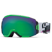 Smith Optics Vice goggle with green mirrored lens and white/green frame