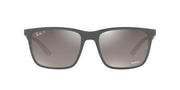 Ray-Ban Liteforce RB4385 Sunglasses - Matte Green/Grey Mirrored Polarized / 58 mm - 8056597725934