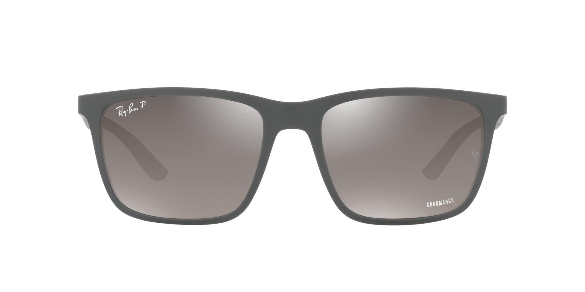 Ray-Ban Liteforce RB4385 Sunglasses - Matte Green/Grey Mirrored Polarized / 58 mm - 8056597725934