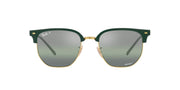 Ray-Ban New Clubmaster RB4416 Sunglasses - Green on Gold/Green Mirrored Polarized / 53 mm - 8056597721394