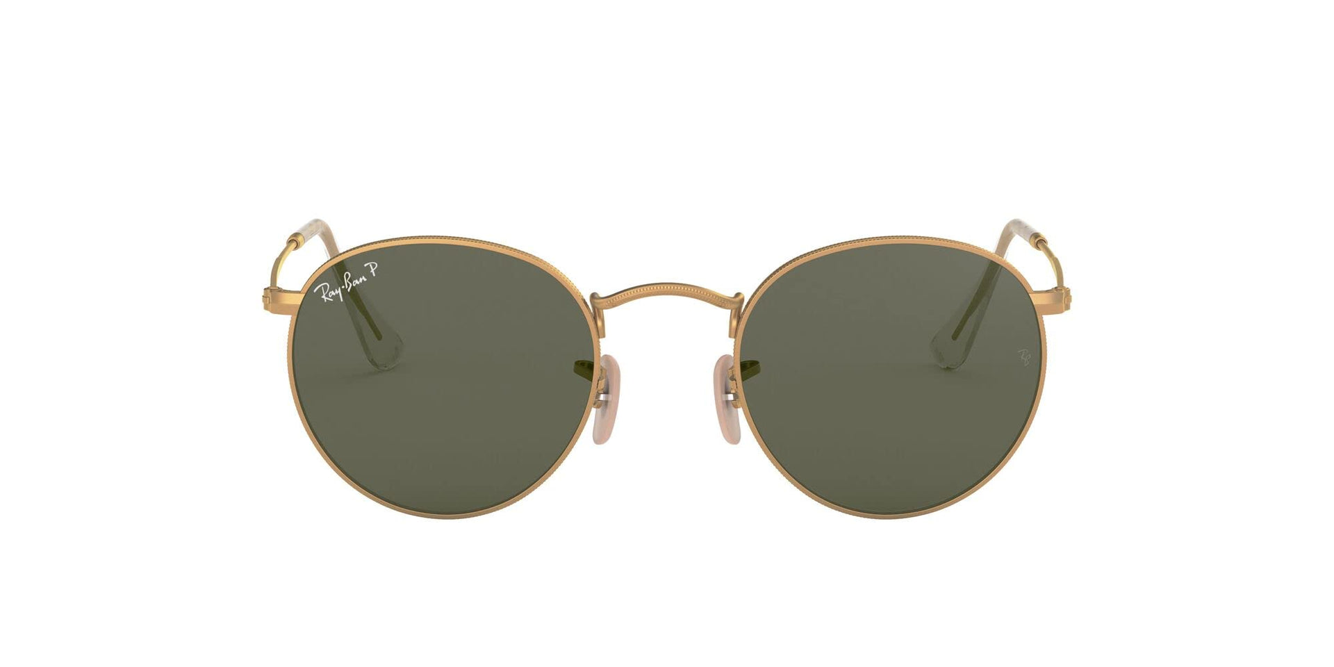 Ray-Ban Metal Glasses RB3447 Sunglasses - Matte Gold/Polarized G-15 Green / 50 mm - 8053672416107